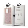 Karl Lagerfeld KLHMP15XPKHPORPP iPhone 15 Pro Max 6.7 hardcase różowy/pink Leather Monogram Metal Logo MagSafe