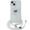 Karl Lagerfeld KLHMP15SHCCHNT iPhone 15 / 14 / 13 6.1 hardcase transparent IML Choupette Head & Cord Magsafe