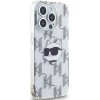 Karl Lagerfeld KLHCP15XHKLPCHT iPhone 15 Pro Max 6.7 transparent hardcase IML Choupette Head & Monogram