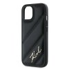 Karl Lagerfeld KLHCP15MPQDSMGK iPhone 15 Plus / 14 Plus 6.7 czarny/black hardcase Diagonal Quilted Script