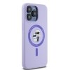 Karl Lagerfeld KLHMP15XSCMKCRHU iPhone 15 Pro Max 6.7 fioletowy/purple hardcase Silicone Karl&Choupette Heads Ring MagSafe