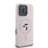 Karl Lagerfeld KLHMP16XSCMKCRHP iPhone 16 Pro Max 6.9 różowy/pink hardcase Silicone Karl&Choupette Ring MagSafe