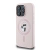 Karl Lagerfeld KLHMP16XSCMKCRHP iPhone 16 Pro Max 6.9 różowy/pink hardcase Silicone Karl&Choupette Ring MagSafe
