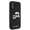 Karl Lagerfeld KLHMP16MSKCHPPLK iPhone16 Plus 6.7 czarny/black hardcase Silicone Double Heads Print MagSafe