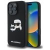 Karl Lagerfeld KLHMP16LSKCHPPLK iPhone16 Pro 6.3 czarny/black hardcase Silicone Double Heads Print MagSafe