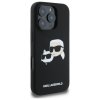 Karl Lagerfeld KLHMP16LSKCHPPLK iPhone16 Pro 6.3 czarny/black hardcase Silicone Double Heads Print MagSafe