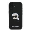 Karl Lagerfeld KLHMP16SSKHPPLK iPhone 16 6.1 czarny/black hardcase Silicone Karl Head Print MagSafe
