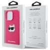 Karl Lagerfeld KLHMP16LSCHPPLF iPhone 16 Pro 6.3 fuksja/fuschia hardcase Silicone Choupette Head Print MagSafe
