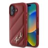 Karl Lagerfeld KLHCP16SPQDSMGR iPhone16 6.1 czerwony/red hardcase Quilted Signature