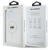 Karl Lagerfeld KLHMP16LHLSKIH iPhone16 Pro 6.3 biały/white hardcase IML Metal Karl Head MagSafe