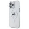 Karl Lagerfeld KLHMP16LHLSCHH iPhone16 Pro 6.3 biały/white hardcase IML Metal Choupette Head MagSafe