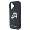 Karl Lagerfeld KLHCP16SPGKLKCPK iPhone16 6.1 czarny/black hardcase Monogram Karl&Chaoupette Head Pin