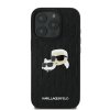 Karl Lagerfeld KLHCP16LPGKLKCPK iPhone16 Pro 6.3 czarny/black hardcase Monogram Karl&Chaoupette Head Pin