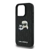 Karl Lagerfeld KLHCP16LPGKLKCPK iPhone16 Pro 6.3 czarny/black hardcase Monogram Karl&Chaoupette Head Pin
