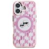 Karl Lagerfeld KLHMP16SHMCKMHP iPhone 166.1 różowy/pink IML Monogram Karl&Choupette Head MagSafe