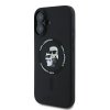 Karl Lagerfeld KLHMP16MSCMKCRHK iPhone16 Plus 6.7 czarny/black hardcase Silicone Karl&Choupette Ring MagSafe
