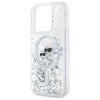 Karl Lagerfeld KLHMP15XLGKCSGH iPhone15 Pro Max 6.7 hardcase transparent Liquid Glitter Karl&Choupette Head Magsafe