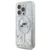 Karl Lagerfeld KLHMP16LLGKCSGH iPhone 16 Pro 6.3 hardcase transparent Liquid Glitter Karl&Choupette Head Magsafe