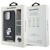 Karl Lagerfeld KLHCP16LSAKCPBK iPhone 16 Pro 6.3 czarny/black hardcase Saffiano Karl&Choupette Metal Pin CBDY Strap
