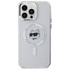 Karl Lagerfeld KLHMP13XHLSCHH iPhone 13  Pro Max 6.7 biały/white hardcase IML Metal Choupette Head MagSafe