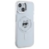 Karl Lagerfeld KLHMP15SHLSCHH iPhone 15  6.1 biały/white hardcase IML Metal Choupette Head MagSafe