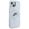 Karl Lagerfeld KLHMP15SHLSKCH iPhone 15  6.1 biały/white hardcase IML Metal Karl&Choupette Head MagSafe
