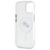 Karl Lagerfeld KLHMP15SHLSKCH iPhone 15  6.1 biały/white hardcase IML Metal Karl&Choupette Head MagSafe