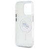 Karl Lagerfeld KLHMP15LHLSKCH iPhone 15  Pro 6.1 biały/white hardcase IML Metal Karl&Choupette Head MagSafe