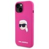 Karl Lagerfeld KLHMP15SSKHPPLF iPhone 15 6.1 fuksja/fuschia hardcase Silicone Karl Head Print MagSafe