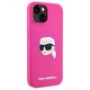 Karl Lagerfeld KLHMP15SSKHPPLF iPhone 15 6.1 fuksja/fuschia hardcase Silicone Karl Head Print MagSafe