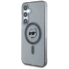 Etui Karl Lagerfeld Button Choupette     Head Printed Logo MagSafe do Samsung Galaxy S25 czarny