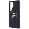 Etui Karl Lagerfeld Silicone Double      Heads And Circle MagSafe do Samsung Galaxy S25 Ultra czarny