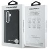 Etui Karl Lagerfeld Saffiano Full        Wrapped Elongated Metal Logo MagSafe do Samsung Galaxy S25+ czarny