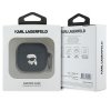 Karl Lagerfeld KLA4RUNIKK AirPods 4      cover czarny/black Silicone Karl Head 3D