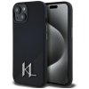 Etui Karl Lagerfeld Silicone Shadow      Metal Initial MagSafe do iPhone 15 czarny