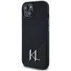 Etui Karl Lagerfeld Silicone Shadow      Metal Initial MagSafe do iPhone 15 czarny