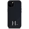 Etui Karl Lagerfeld Silicone Shadow      Metal Initial MagSafe do iPhone 15 czarny