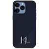 Etui Karl Lagerfeld Silicone Shadow      Metal Initial MagSafe do iPhone 15 Pro czarny