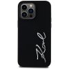 Etui Karl Lagerfeld Silicone Metal       Script Logo do iPhone 14 Pro Max czarny