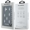 Etui Karl Lagerfeld Saffiano Crystals    w/Chain do iPhone 16 czarny