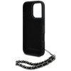 Etui Karl Lagerfeld Saffiano Crystals    w/Chain do iPhone 16 Pro czarny