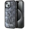 Etui Karl Lagerfeld Liquide Glitter      Monogram Gradient do iPhone 15 czarny
