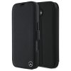 Mercedes MEBKP16S23RBGVK iPhone 16 6.1  czarny/black bookcase Leather Wood Imitation