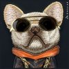 Nimmy etui iPhone 15 6.1 czarny/black   Glasses Cool Dog