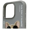 Nimmy etui iPhone 16 Pro 6.3 szary/gray Glasses Cool Dog