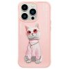 Nimmy etui iPhone 15 Pro 6.1            różowy/pink Glasses Cool Cat