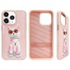 Nimmy etui iPhone 15 Pro 6.1            różowy/pink Glasses Cool Cat