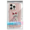 Nimmy etui iPhone 15 Pro Max 6.7        różowy/pink Glasses Cool Cat