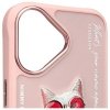 Nimmy etui iPhone 16 6.1 różowy/pink    Glasses Cool Cat