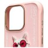Nimmy etui iPhone 16 Pro Max 6.9        różowy/pink Glasses Cool Cat